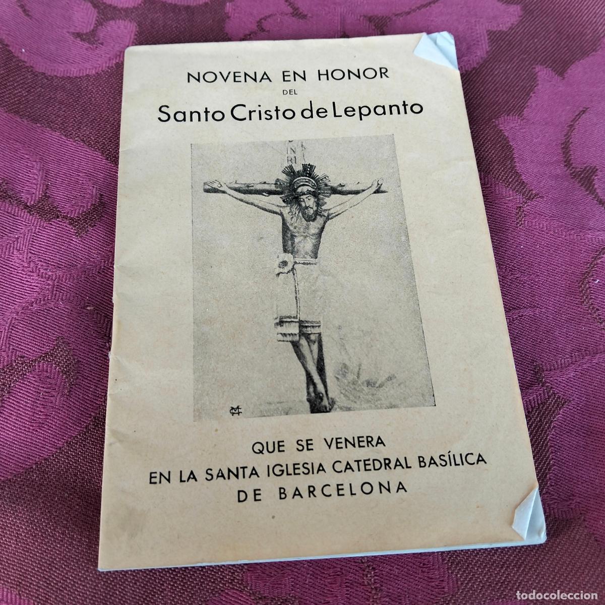 Livros em segunda m&atilde;o: Novena en honor del Santo Cristo de Lepanto por el Dr. Juan Boada Camps Can&oacute;nigo de la catedral 1946