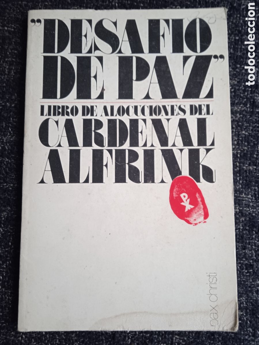Second hand books: Desaf&iacute;o de Paz - Libro de Alocuciones del Cardenal Alfrink
