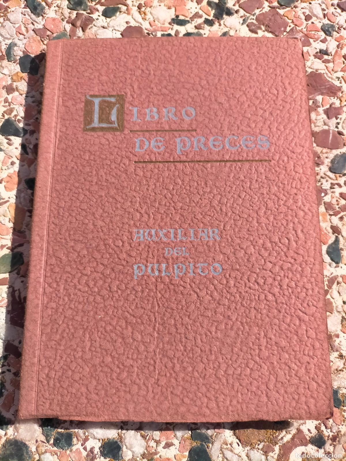 Libros de segunda mano: Libro de Preces auxiliar del p&uacute;lpito ediciones parroquia Marigorta - Foto 1