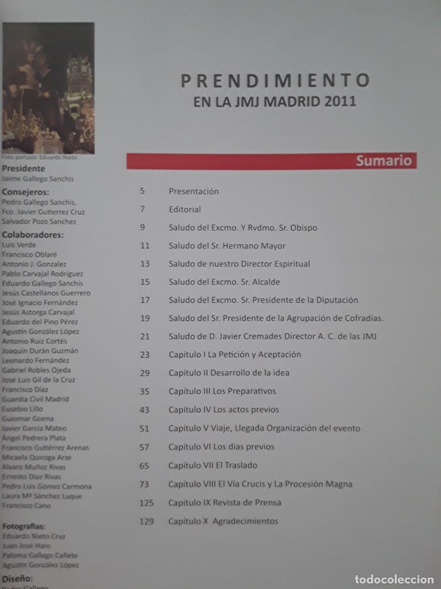 Libros de segunda mano: PRENDIMIENTO EN LA JMJ MADRID 2011. - Foto 7