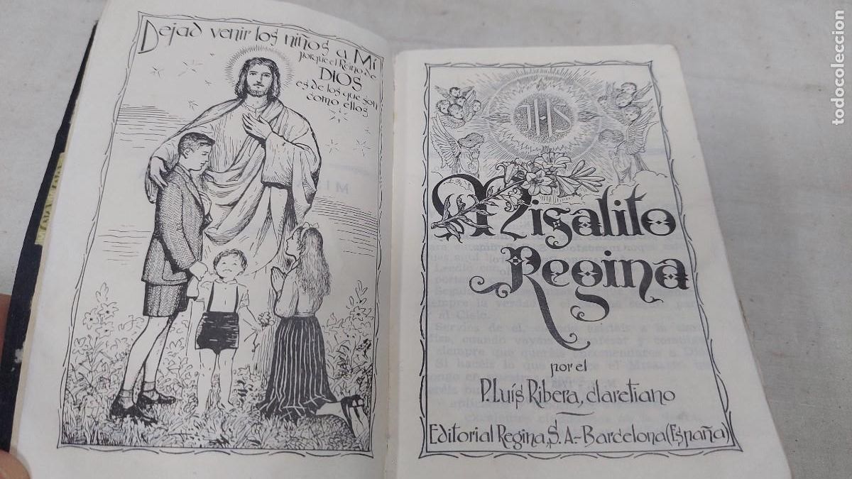 Libros de segunda mano: Misal misalito Regina con ornamentos liturgicos 1963