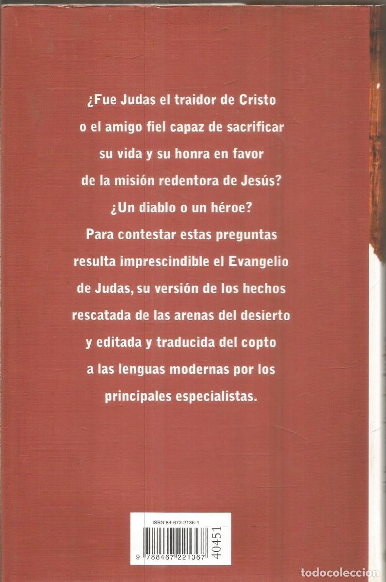 Libros de segunda mano: EL EVANGELIO DE JUDAS DEL CODICE TCHACOS. CIRCULO DE LECTORES - Foto 2