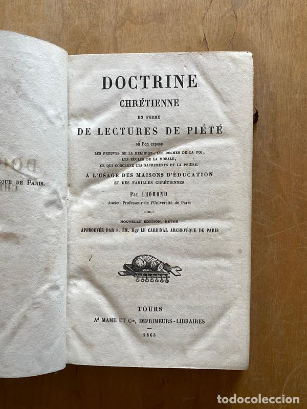 Libros de segunda mano: Doctrine Chretienne en forme de lectures de piete - Lhomond, - Foto 1
