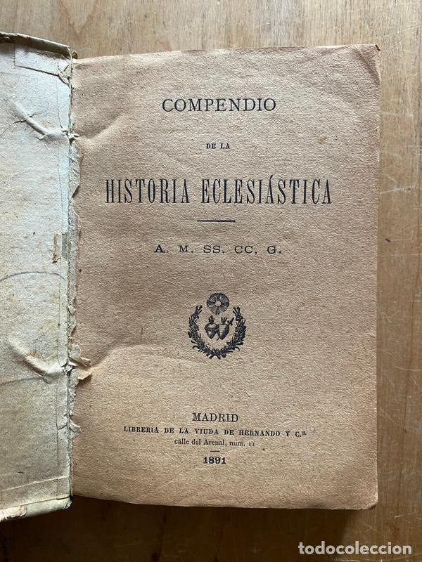 Libros de segunda mano: Compendio de historia eclesiastica - Foto 1
