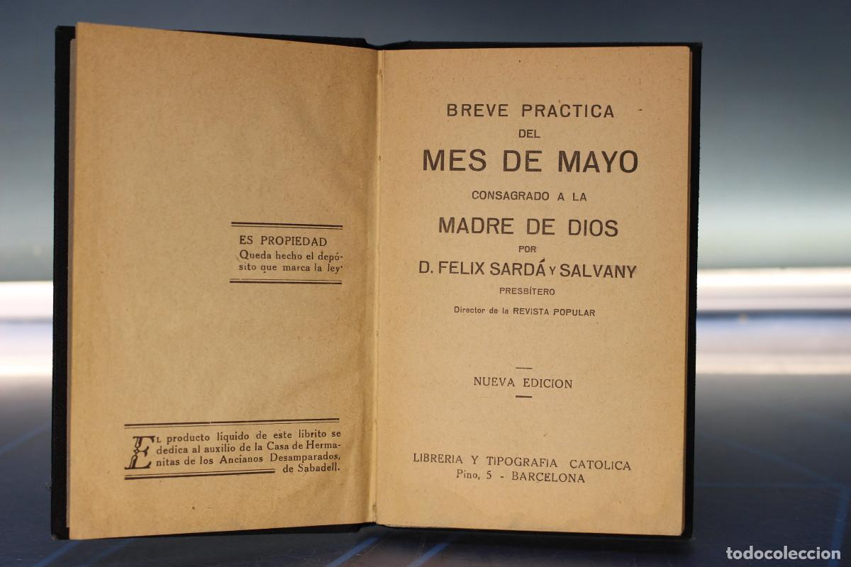 Libros de segunda mano: Libros. Mes de Mayo &ndash; Sard&aacute; y Salvany. 1940. - Foto 4
