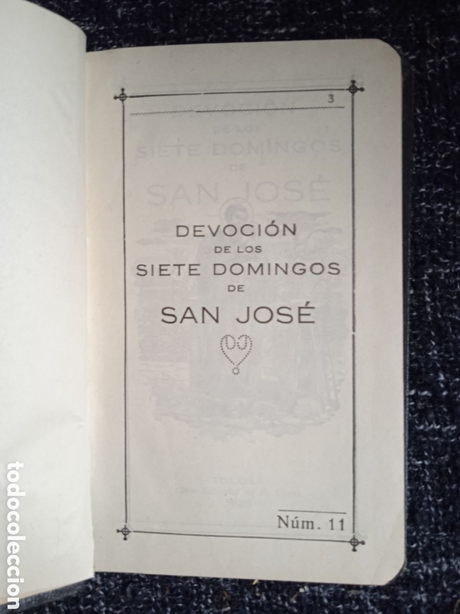 Libros de segunda mano: DEVOCION DE LOS SIETE DOMINGOS DE SAN JOSE - Foto 2