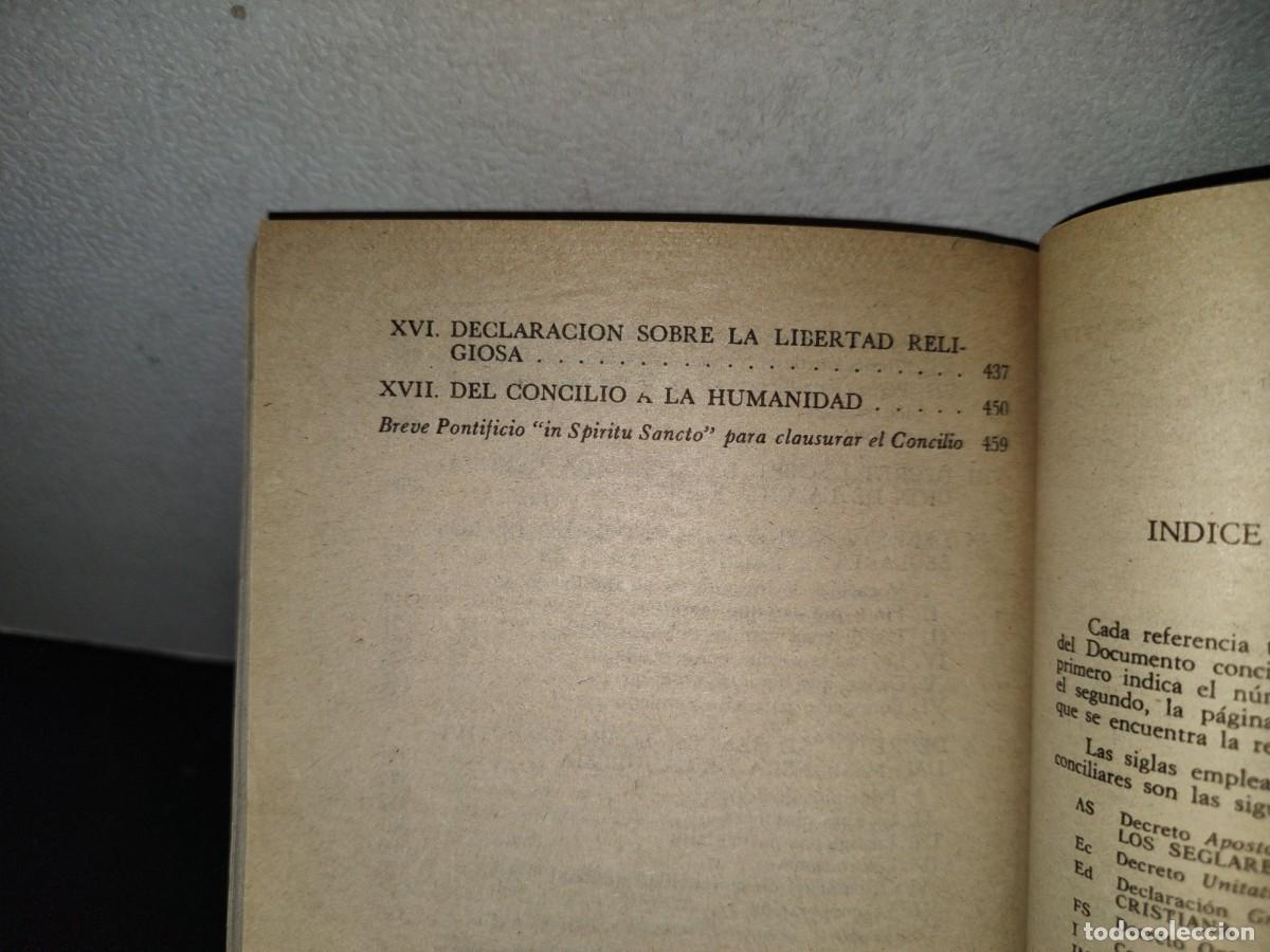 Libros de segunda mano: 157- DOCUMENTOS COMPLETOS DEL VATICANO II - Foto 8