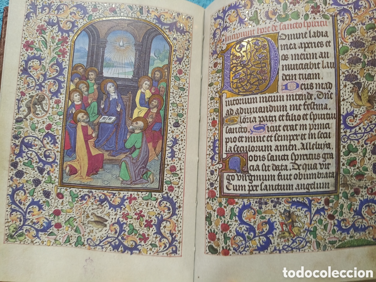 Libros de segunda mano: LIBRO DE HORAS DE LEONOR DE LA VEGA. Facs&iacute;mil y libro de estudios. - Foto 6
