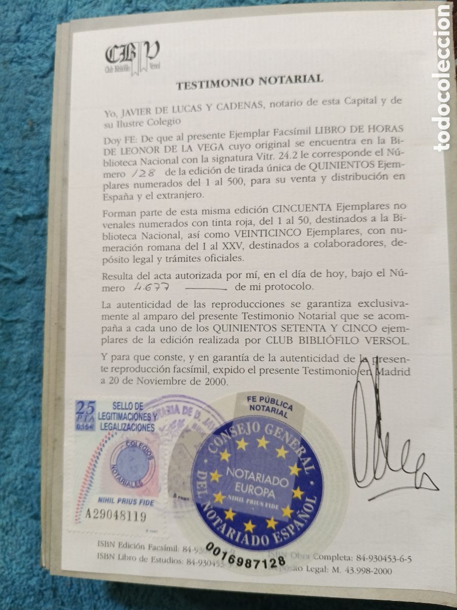 Libros de segunda mano: LIBRO DE HORAS DE LEONOR DE LA VEGA. Facs&iacute;mil y libro de estudios. - Foto 10