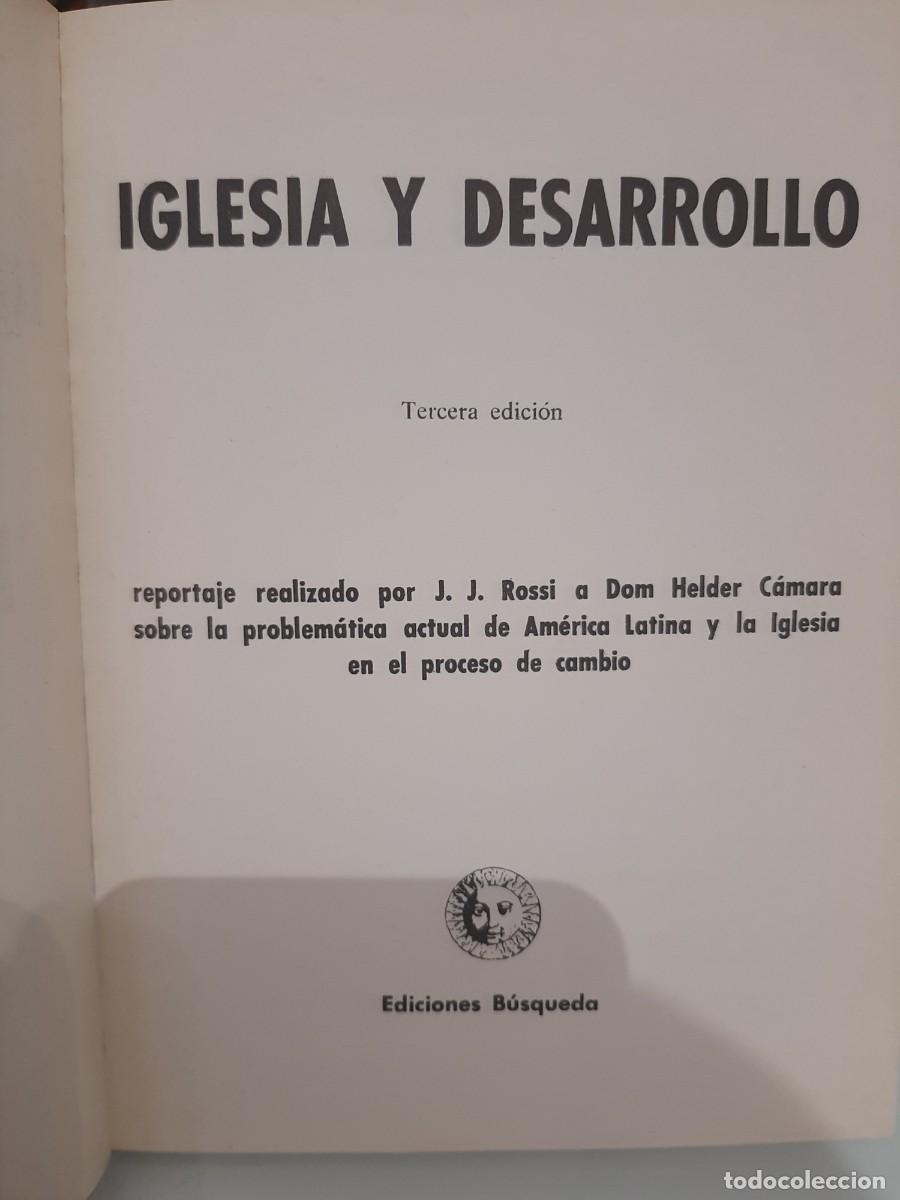 Libros de segunda mano: Helder C&aacute;mara. Iglesia y desarrollo. 3 ed. - Foto 2