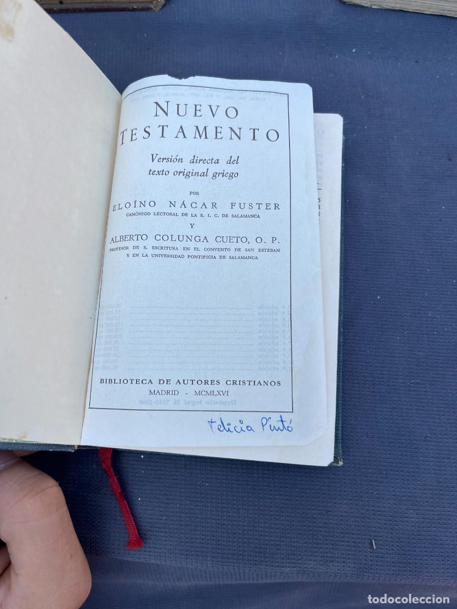 Libros de segunda mano: Nuevo Testamento (1966) &ndash; Nacar-Colunga - Foto 2
