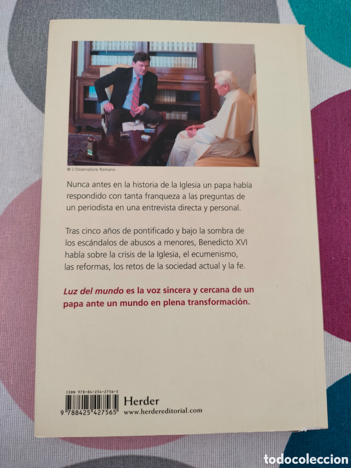 Libros de segunda mano: LIBRO LUZ DEL MUNDO-BENEDICTO XVI - Foto 2
