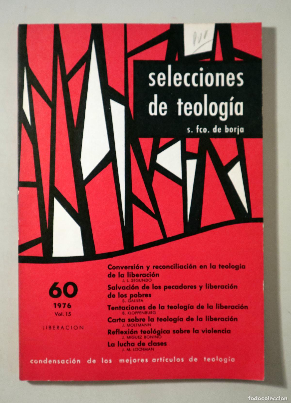 Gebrauchte B&uuml;cher: BORJA, Francisco de - SELECCIONES DE TEOLOG&Iacute;A. N. 60 - Bilbao 1962
