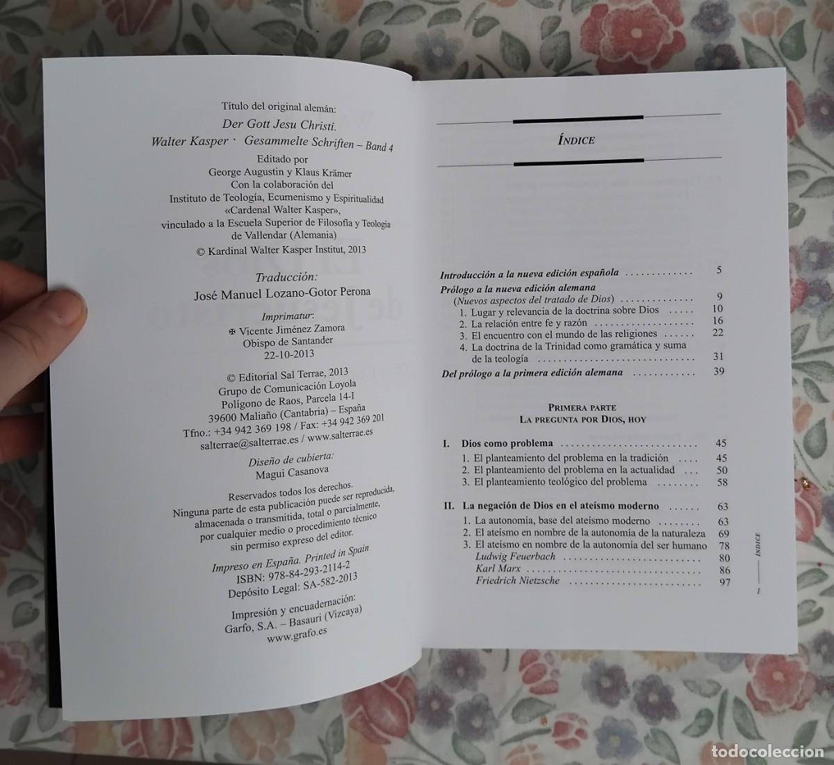 Libros de segunda mano: Walter Kasper EL DIOS DE JESUCRISTO - Foto 4