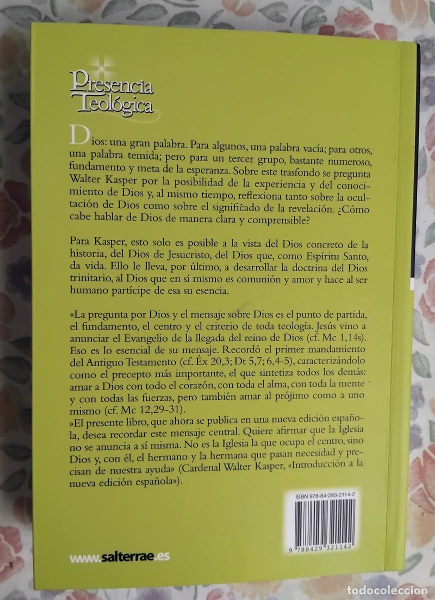 Libros de segunda mano: Walter Kasper EL DIOS DE JESUCRISTO - Foto 6
