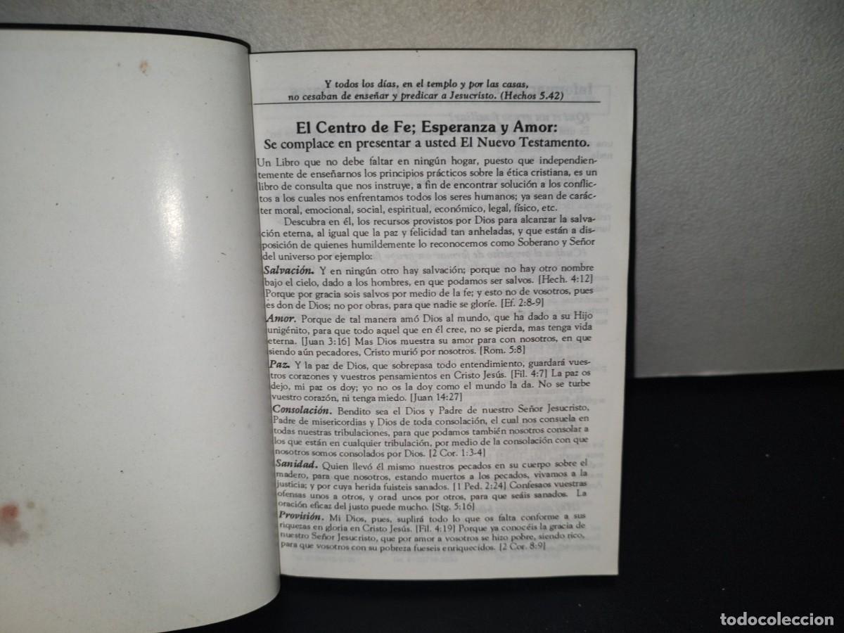 Libros de segunda mano: 159- EL NUEVO TESTAMENTO. CENTRO DE FE, ESPERANZA Y AMOR - Foto 3