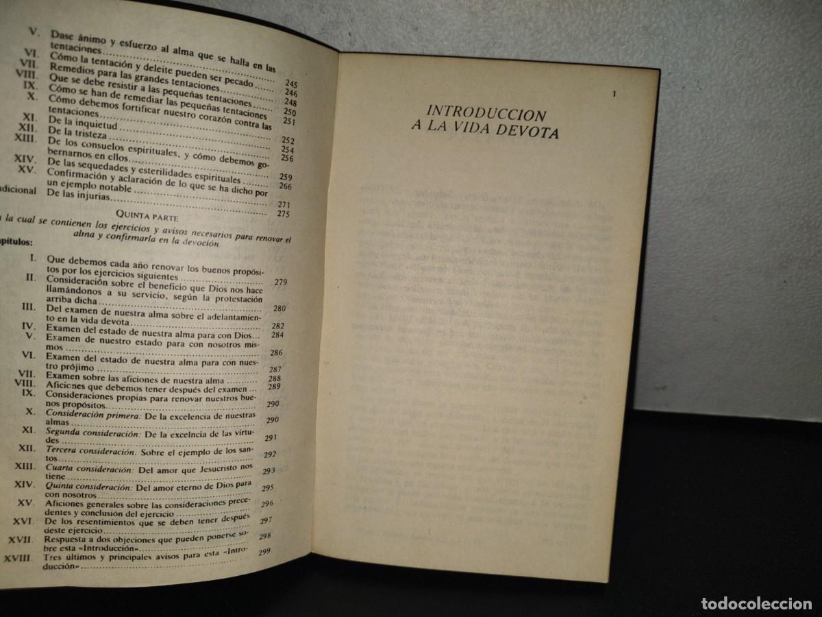 Libros de segunda mano: 159- INTRODUCCI&Oacute;N A LA VIDA DEVOTA - SAN FRANCISCO DE SALES - Foto 7
