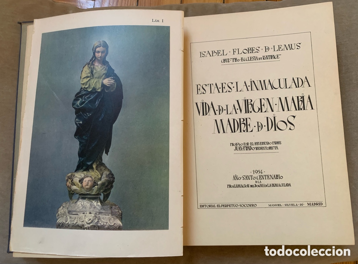Libros de segunda mano: Libro antiguo Vida de la Virgen Mar&iacute;a - Foto 4