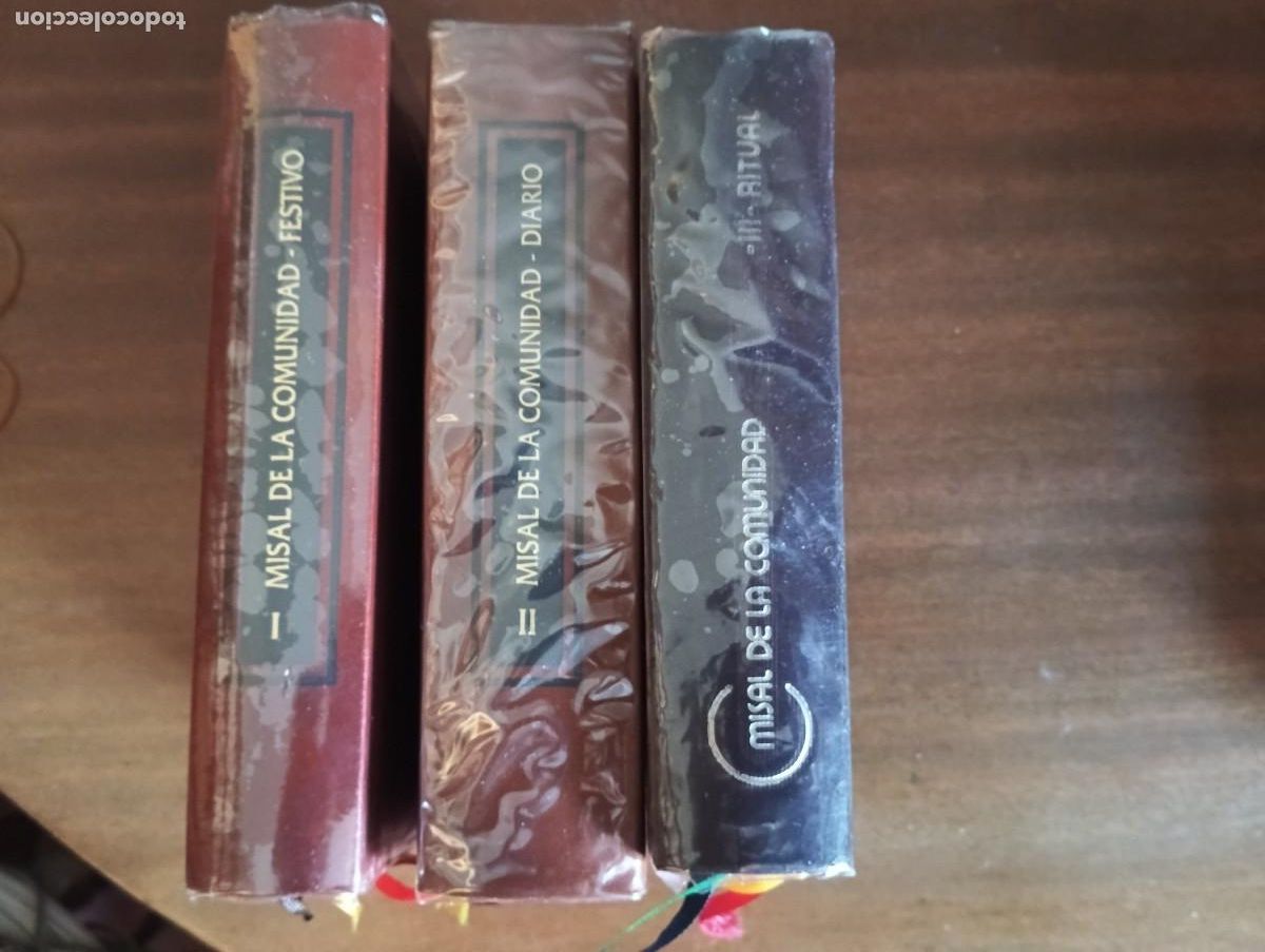 Libros de segunda mano: Misal de la comunidad ritual.3 TOMOS. - Foto 1