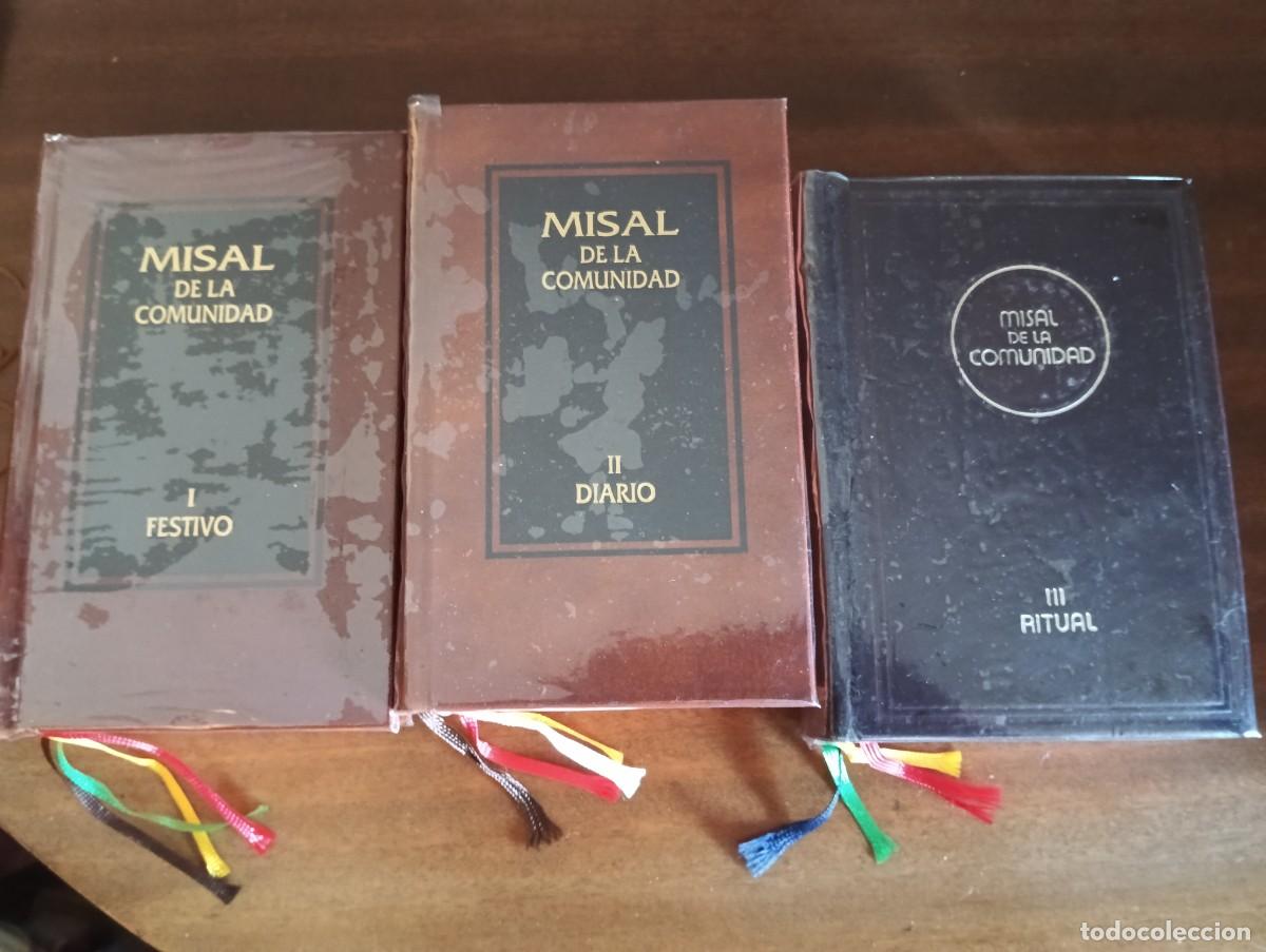 Libros de segunda mano: Misal de la comunidad ritual.3 TOMOS. - Foto 2