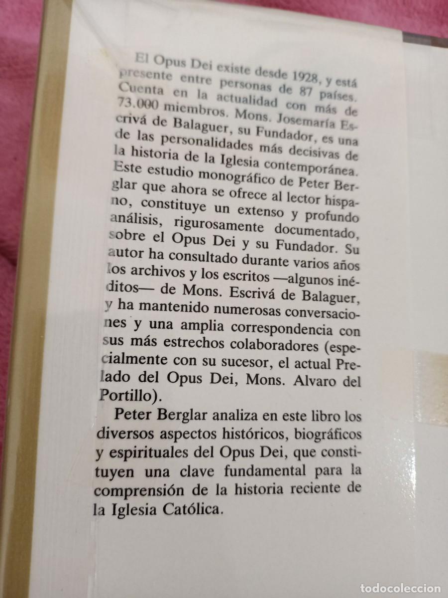 Libros de segunda mano: opus dei de Peter Berglar - Foto 2