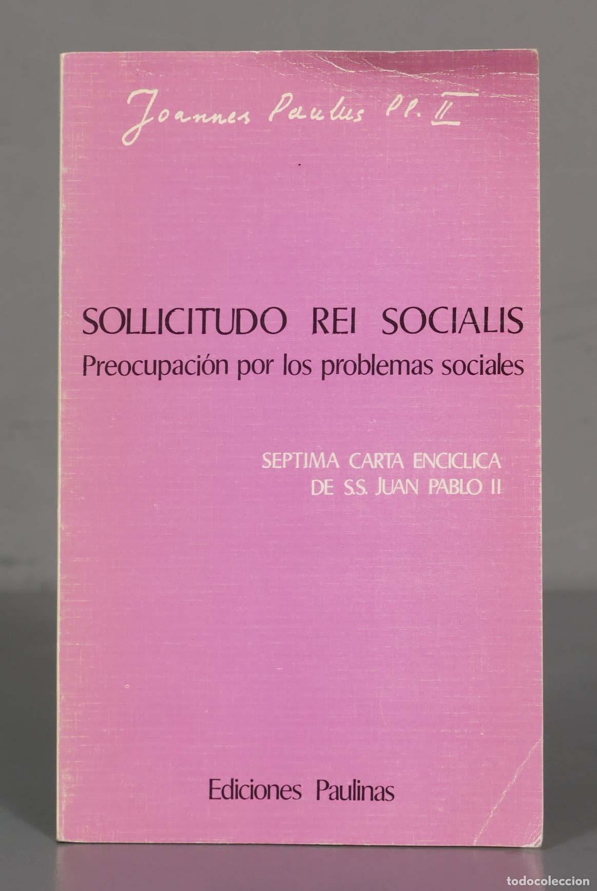 Libri di seconda mano: SOLLICITUDO REI SOCIALIS Preocupaci&oacute;n por los problemas sociales