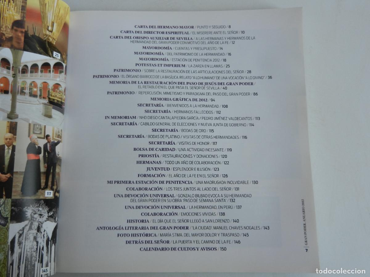 Libros de segunda mano: GRAN PODER - ANUARIO 2012 - SEVILLA. - Foto 5