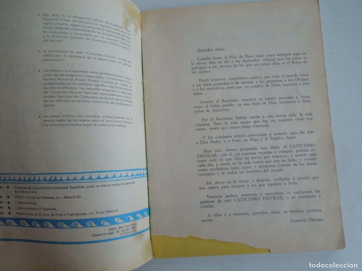 Libros de segunda mano: CATECISMO ESCOLAR - 2 - EDICE 1981. - Foto 3