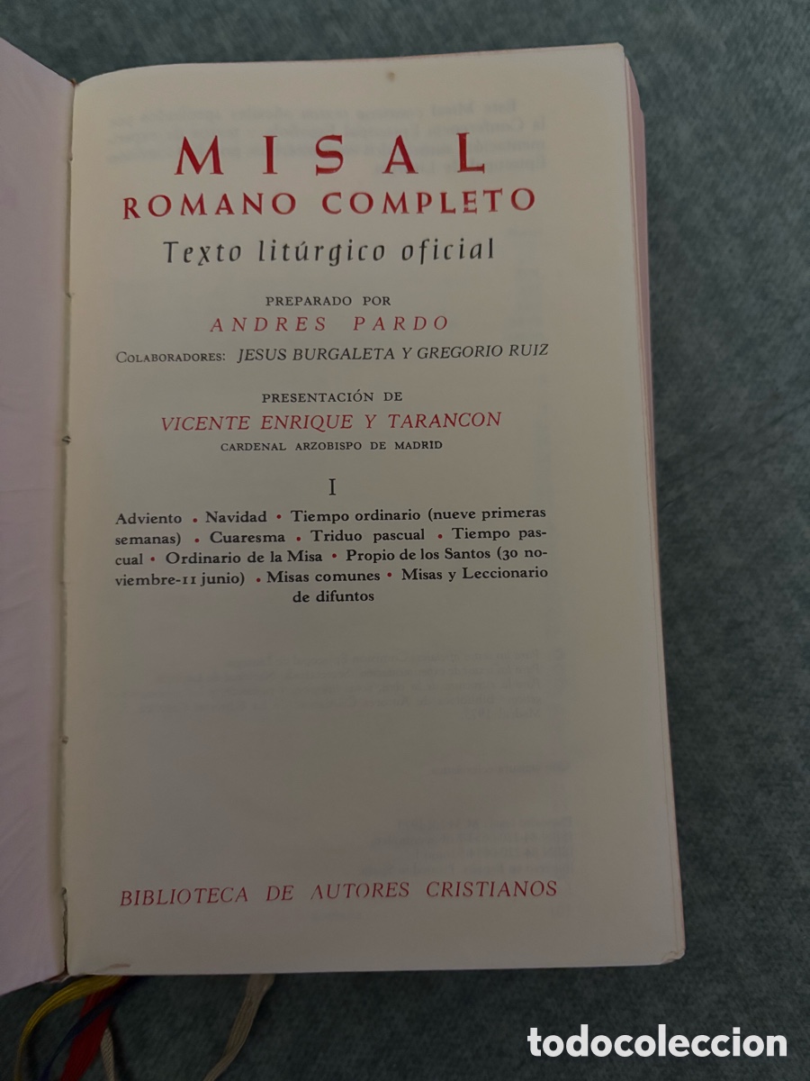 Libros de segunda mano: (L196) Misal romano completo. 1973. BAC. - Foto 8