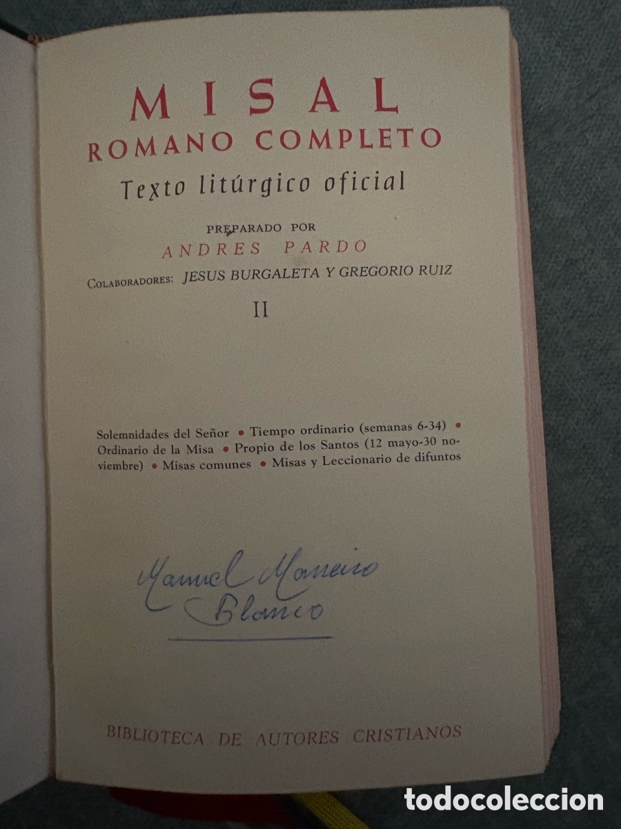 Libros de segunda mano: (L196) Misal romano completo. 1973. BAC. - Foto 12