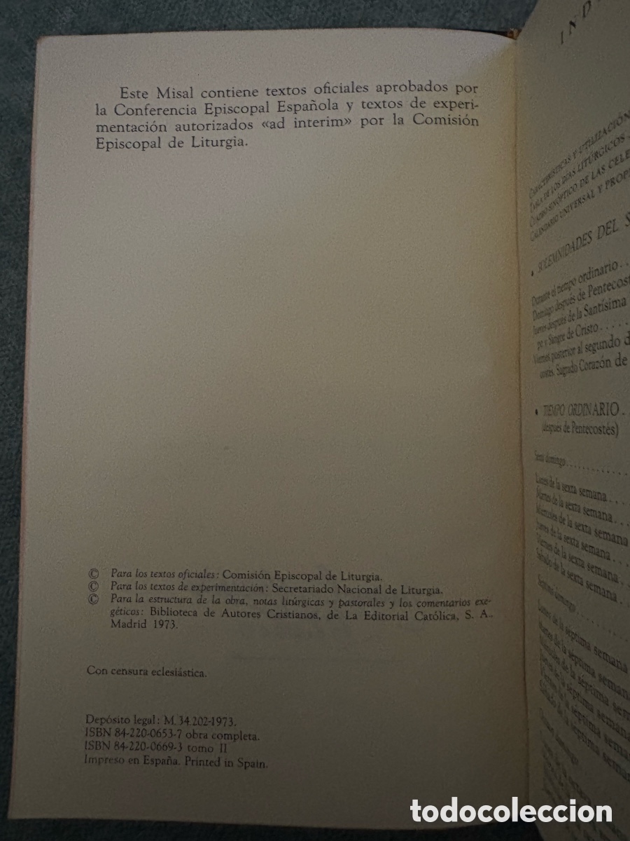 Libros de segunda mano: (L196) Misal romano completo. 1973. BAC. - Foto 13