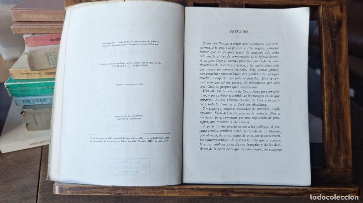 Libros de segunda mano: Primac&iacute;a de lo Espiritual / JACQUES MARITAIN - Foto 3