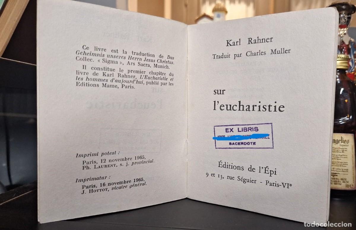 Libros de segunda mano: Sur leucharistie / Karl Rahner - Foto 3