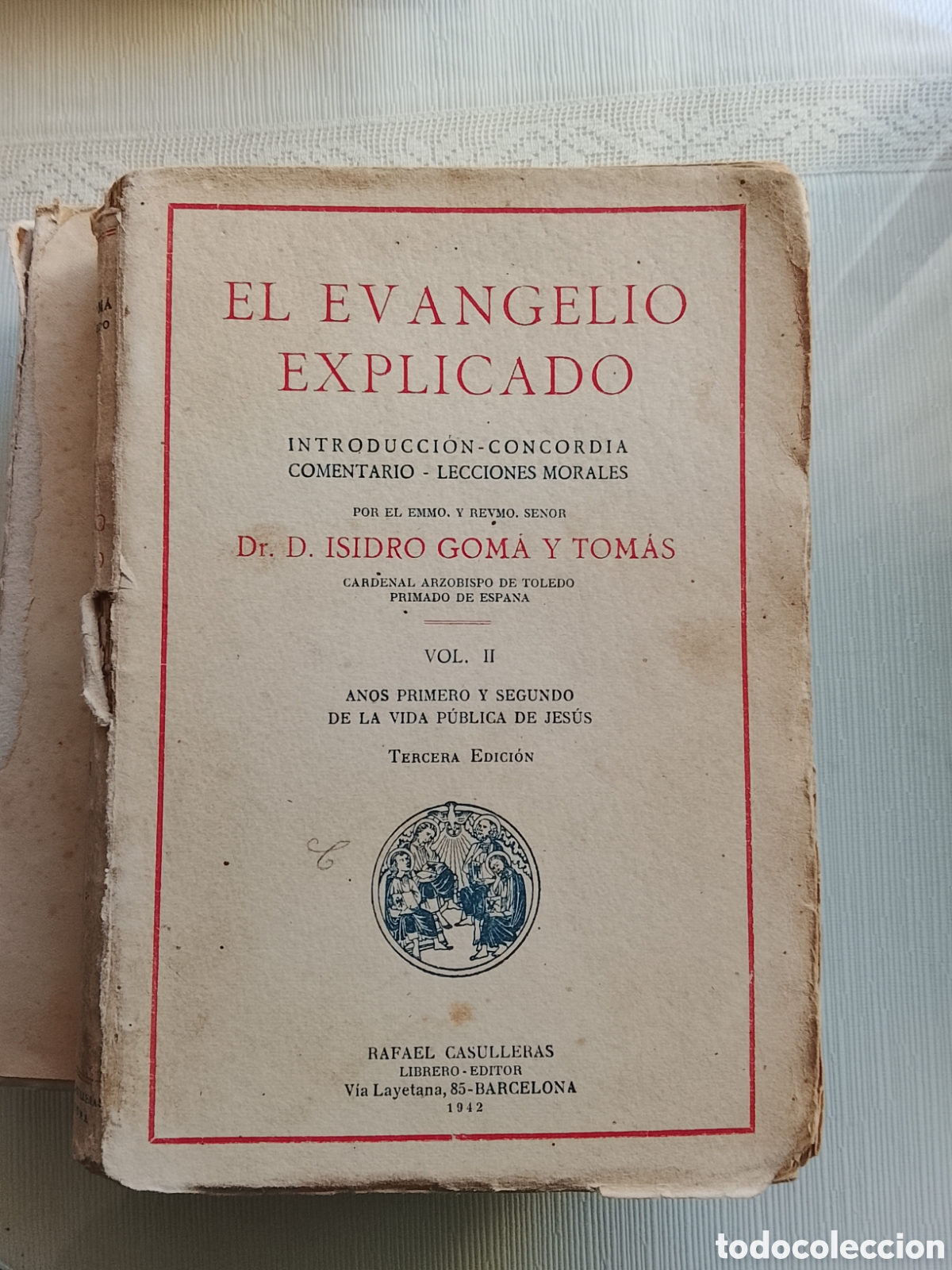 Libros de segunda mano: 1942.El evangelio explicado. - Foto 3