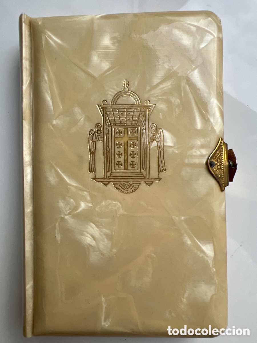 Libros de segunda mano: Misal de Primera Comuni&oacute;n &ldquo;Puerta del Cielo&rdquo; (1950) cubierta de madreperla