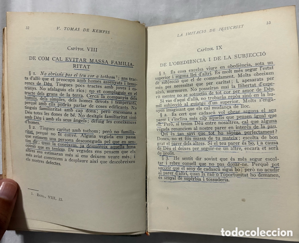 Libros de segunda mano: TOM&Agrave;S DE KEMPIS. LA IMITACI&Oacute; DE JESUCRIST (SELECTA, 1953) - Foto 7