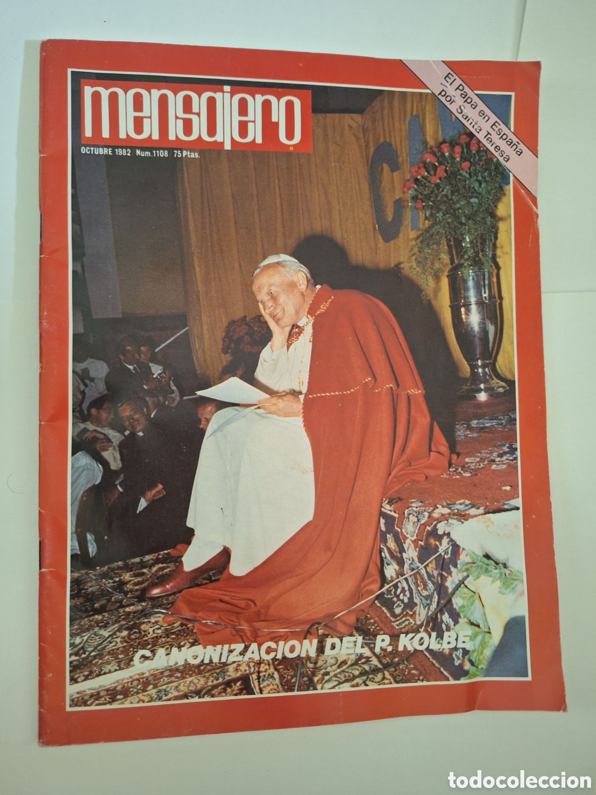 Libros de segunda mano: REVISTA MENSAJERO 1982 PAPA JUAN PABLO II SEGUNDO EN ESPA&Ntilde;A POR SANTA TERESA DE JESUS KAROL WOJTYLA