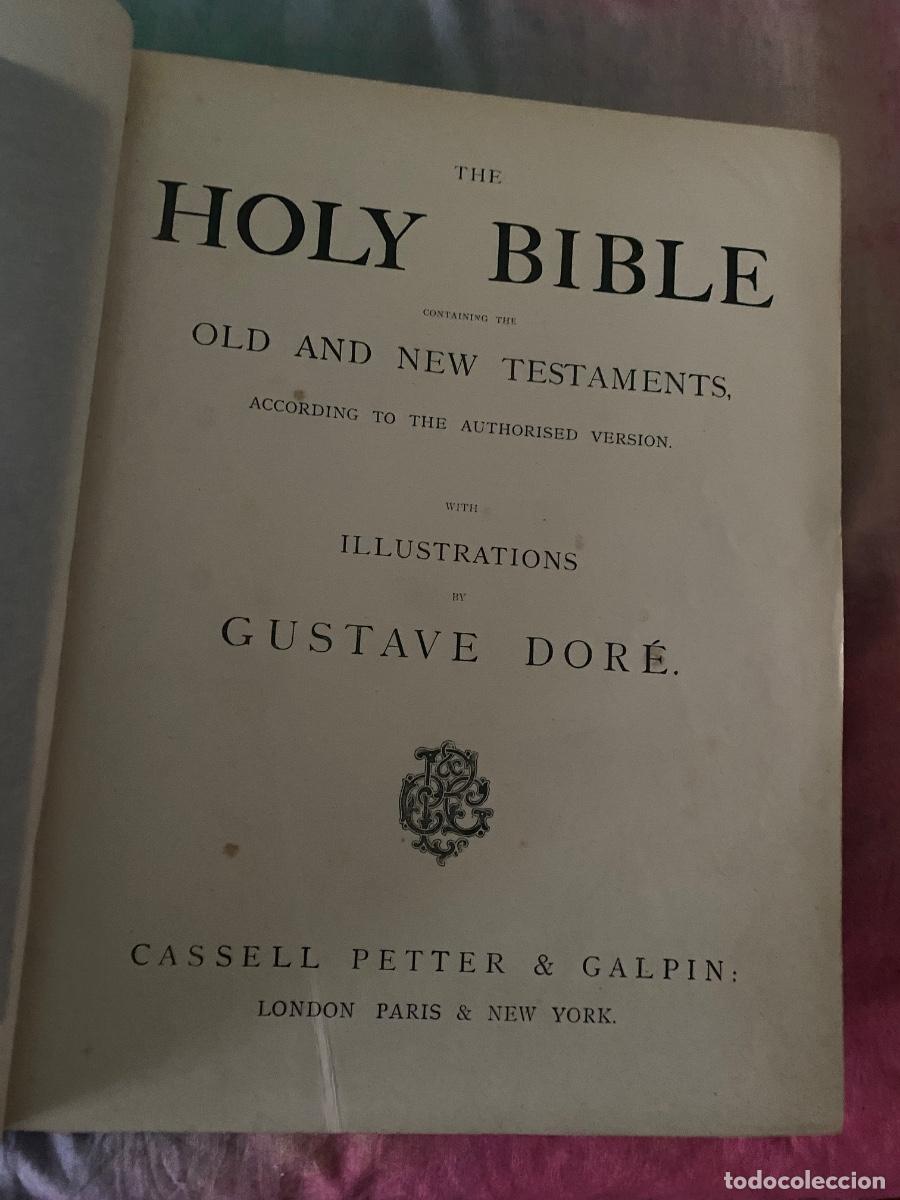 Libros de segunda mano: LIBRO HOLY BIBLE BIBLIA GUSTAVE DORE - Foto 1