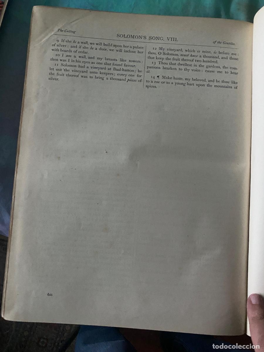 Libros de segunda mano: LIBRO HOLY BIBLE BIBLIA GUSTAVE DORE - Foto 8