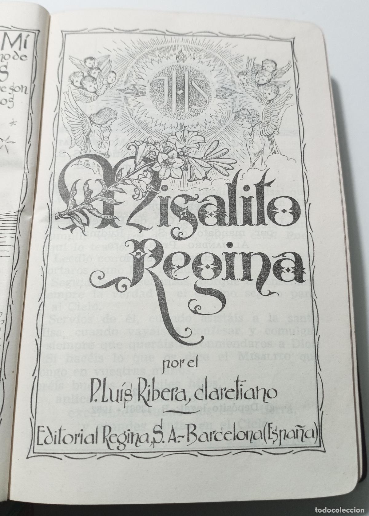 Libros de segunda mano: Misalito Regina - Ribera, Luis - Foto 1