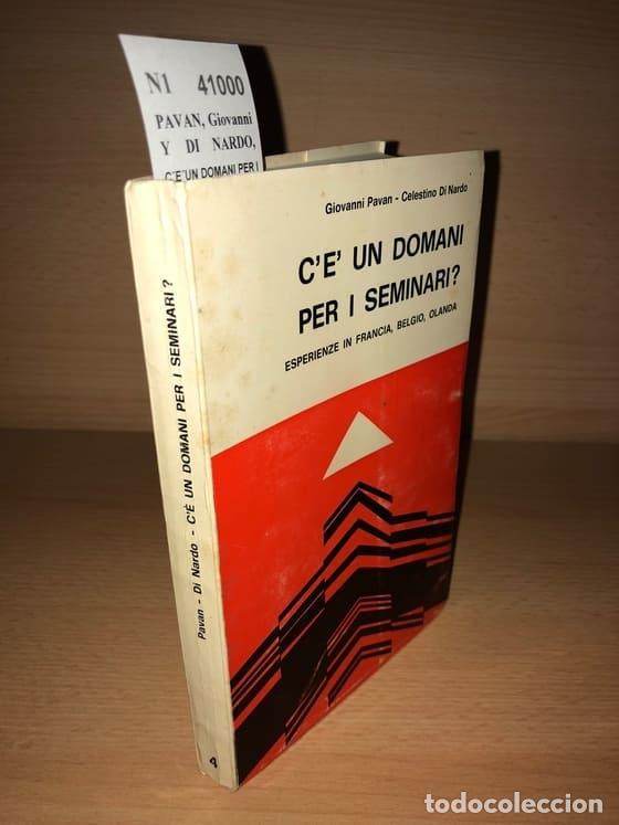 Libros de segunda mano: PAVAN, Giovanni Y DI NARDO, Celestino - C&acute;E&acute;UN DOMANI PER I SEMINARI. Esperienze in Francia, Belgio,