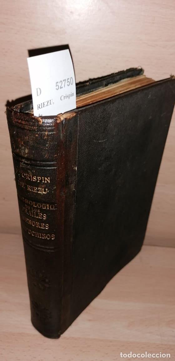 Gebrauchte B&uuml;cher: RIEZU, Crispin de - NEGROLOGIO DE LOS FRAILES MENORES CAPUCHINOS DE LA PROVINCIA DE NAVARRA-CANTABRI