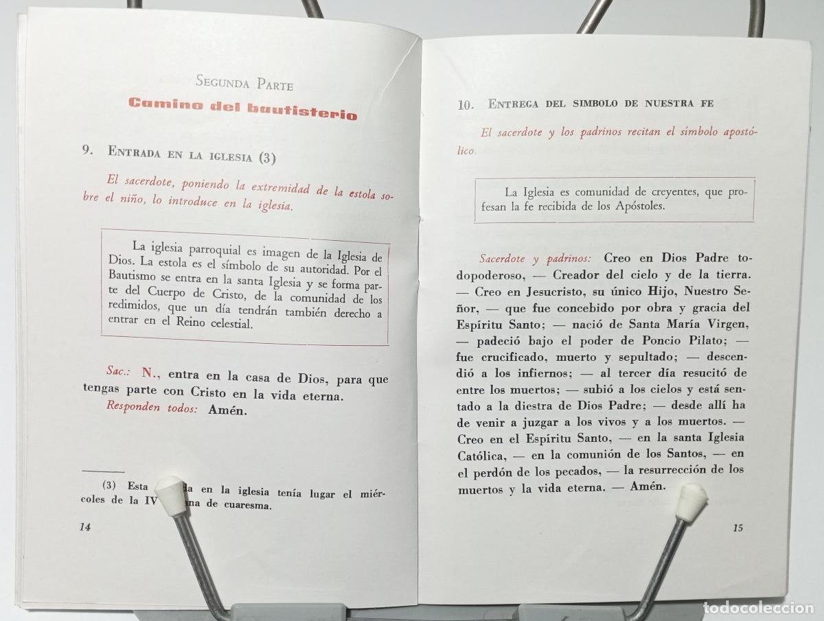 Libros de segunda mano: Bautismo de parvulos - Foto 3