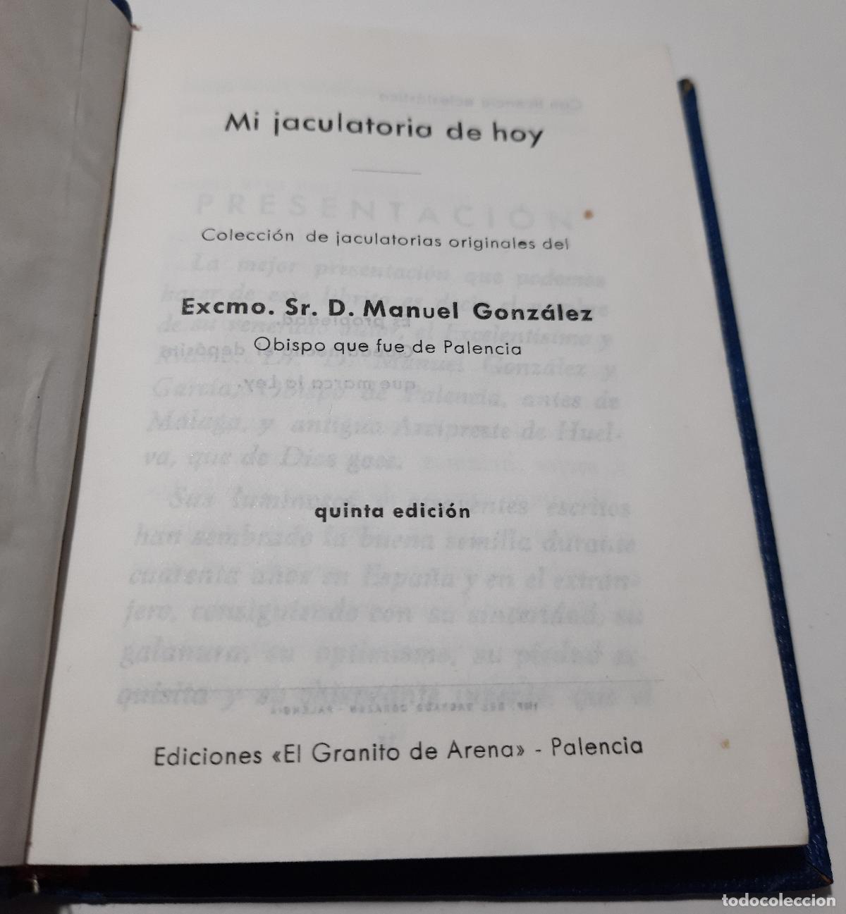 Libros de segunda mano: Mi jaculatoria de hoy - Gonzalez, Manuel - Foto 1