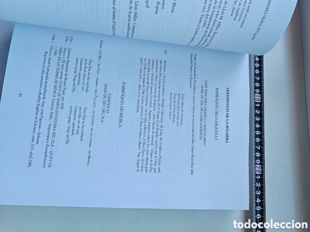 Libros de segunda mano: Libro Goigs Marians del Bisbat de Solsona 2001 - Foto 6