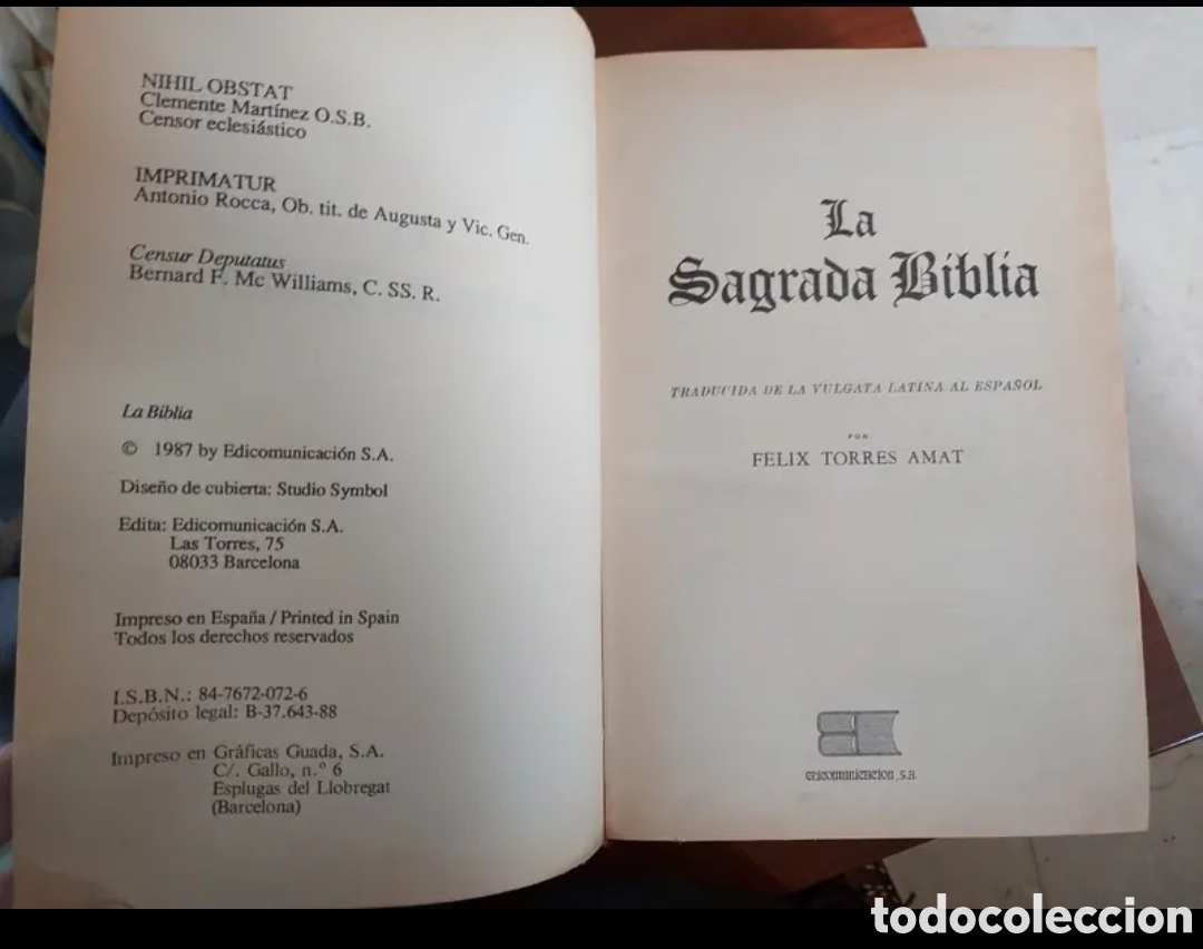 Libros de segunda mano: Sagrada Biblia 1987.... - Foto 5