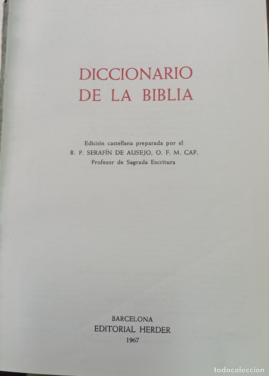 Libros de segunda mano: DICCIONARIO DE LA BIBLIA - Foto 2