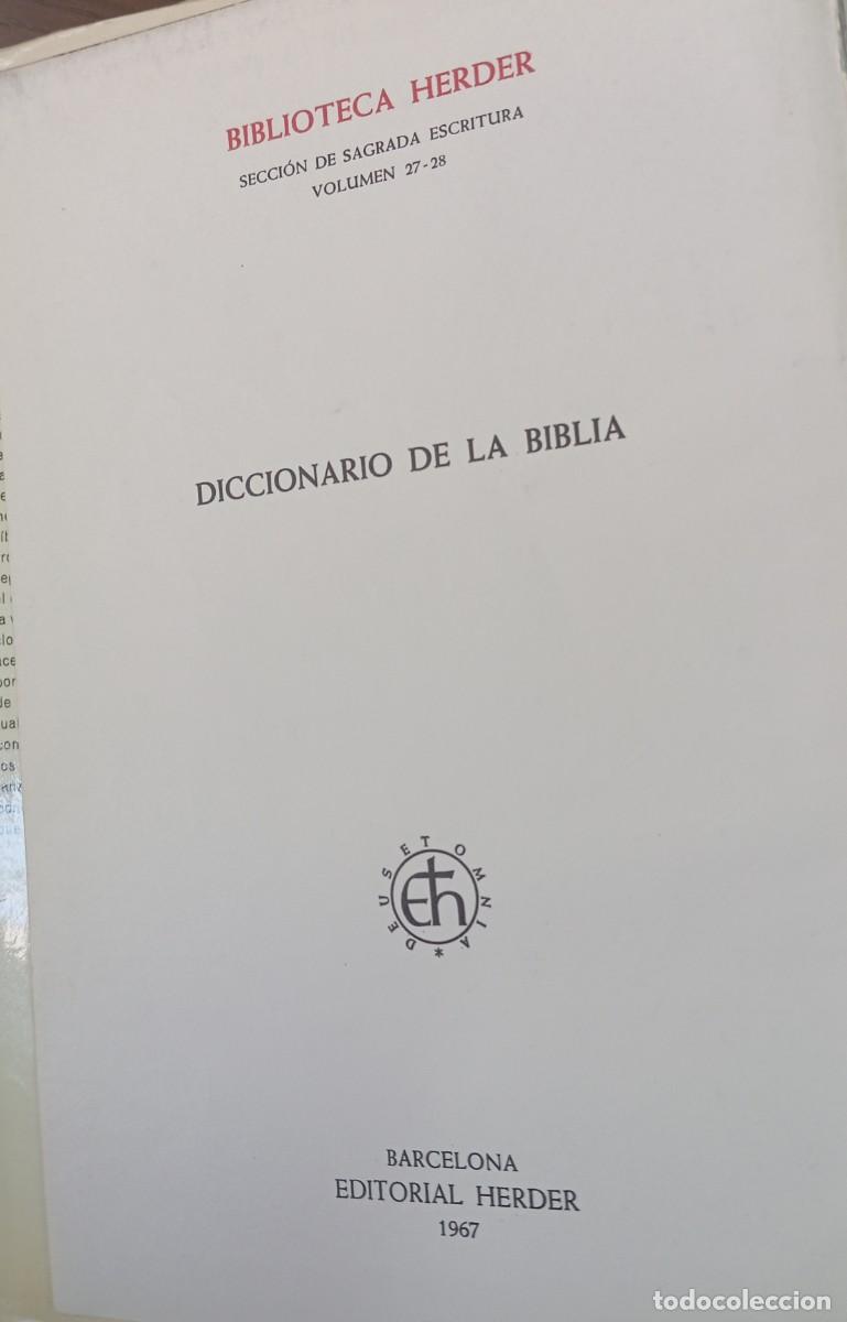 Libros de segunda mano: DICCIONARIO DE LA BIBLIA - Foto 3