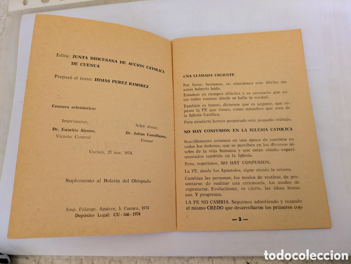 Libros de segunda mano: La verdad cat&oacute;lica - Dimas P&eacute;rez Ram&iacute;rez - Foto 2