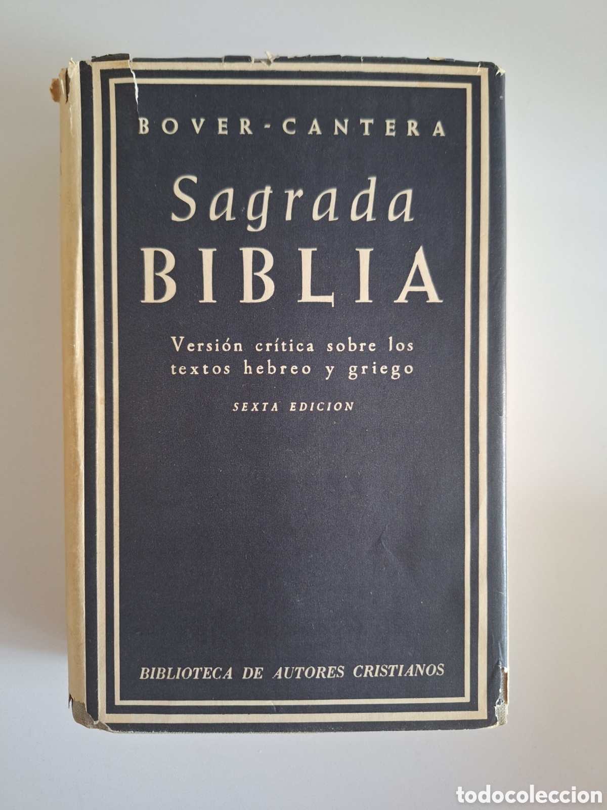 Second hand books: Sagrada Biblia Bover Cantera